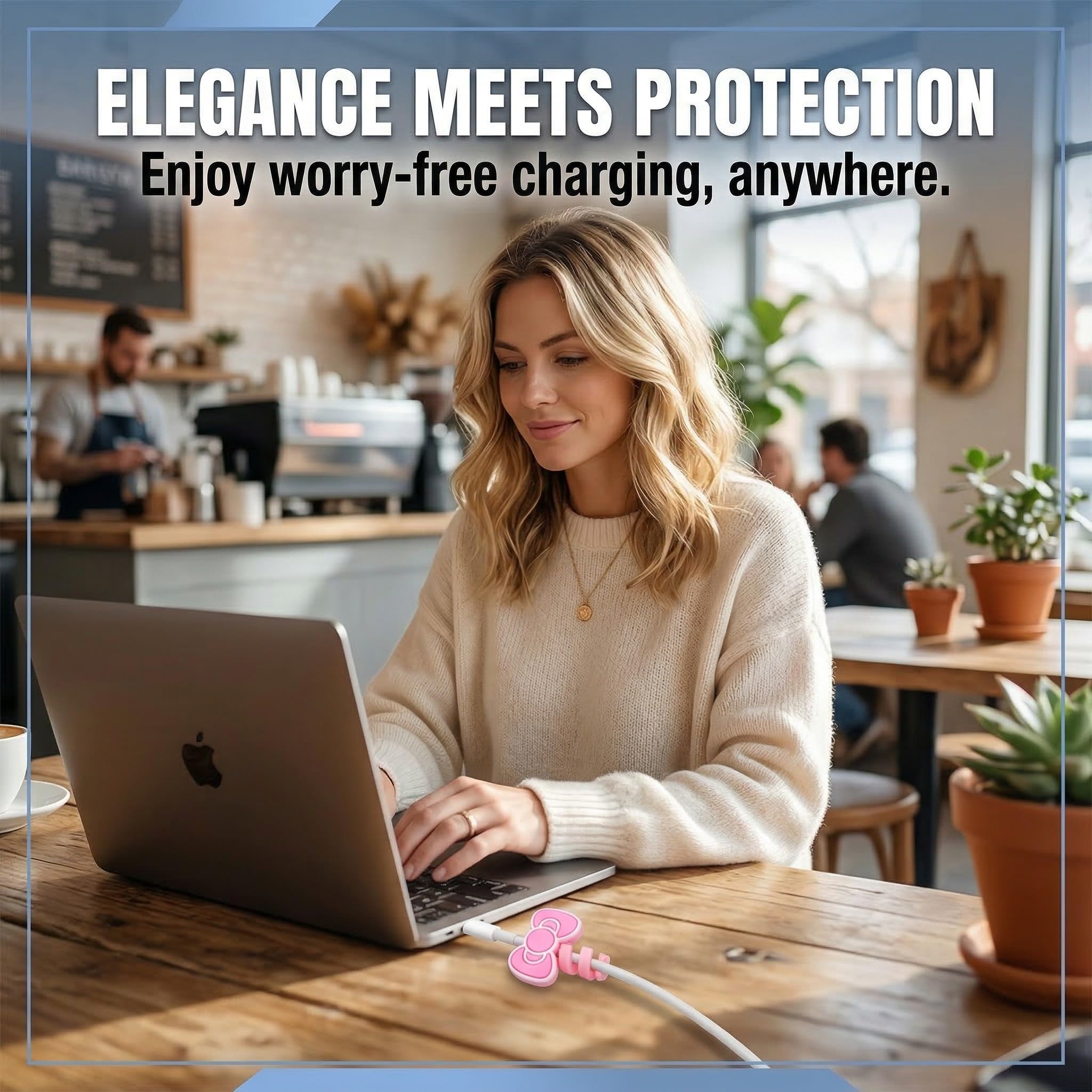 Cable Connection Protectors, 8 pezzi di protezione per cavi dati, protezione a spirale, protezione per cavi di ricarica a forma di cartone animato, Adatto per cavi dati del cellulare