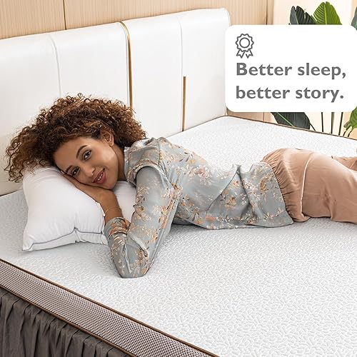 Miniatura 2 de BedStory Cubrecolchón de 3 pulgadas King  Cubrecolchón de espuma viscoelástica con infusión de gel, tamaño King con funda extraíble y lavable,
