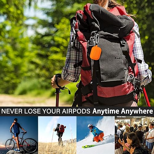 Miniatura 33 de R-fun Funda compatible con AirPods Pro de 2ª/1ª generación con kit de limpieza, silicona protectora completa compatible con funda de carga Apple