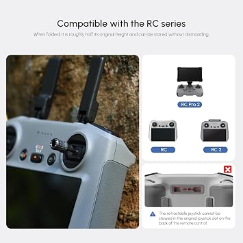 STARTRC RC/RC2 Control Sticks, Foldable Joysticks for DJI Mini 5 Pro 2 Pack