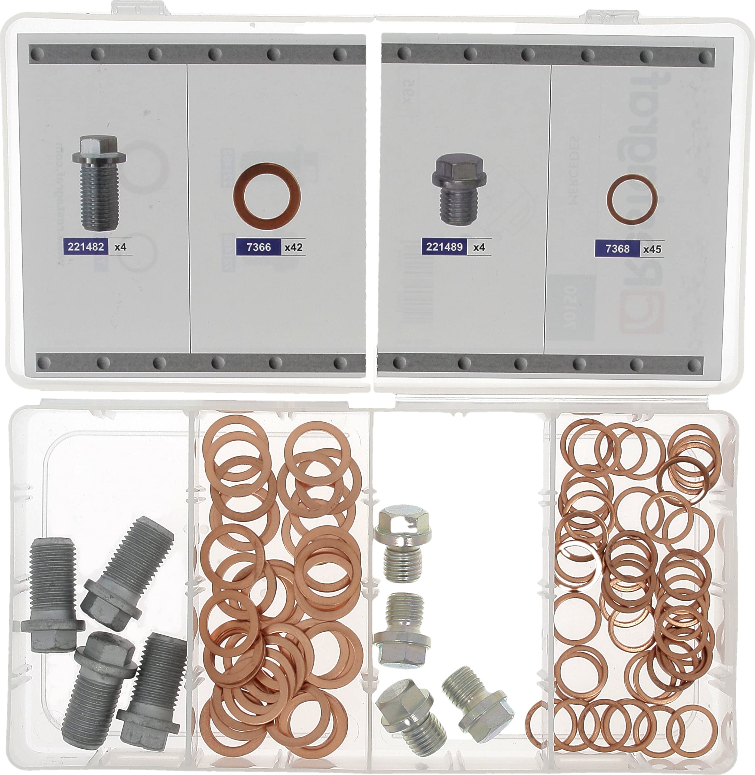 Restagraf Assortiment de Bouchons et Joints de Vidange (Pack de 95 Pcs)