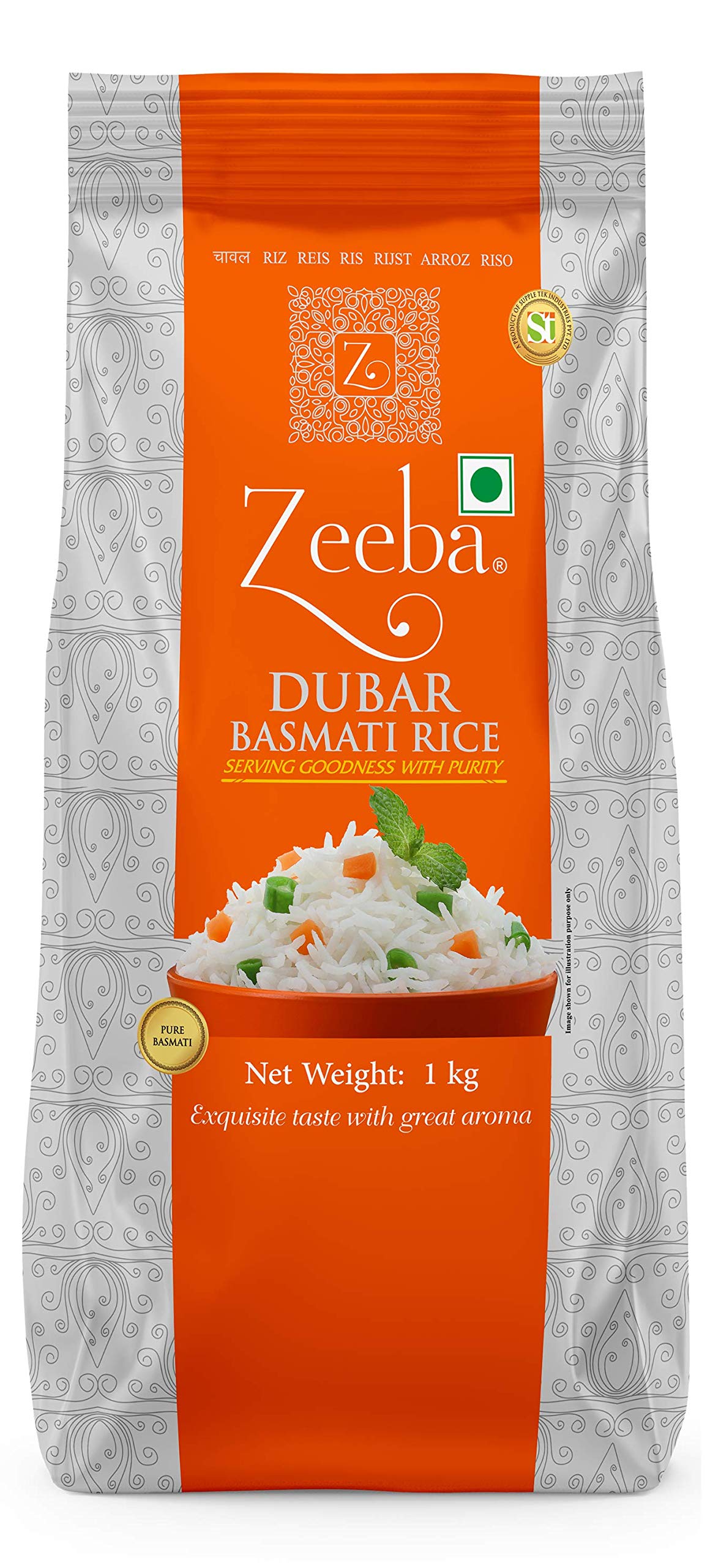 Zeeba Dubar Basmati 1121 Steam (Short Grain) (1 KG) (B08SPXQ73W) Amazon Price History, Amazon Price Tracker