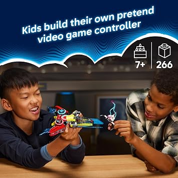 LEGO DREAMZzz Cooper's Gaming Controller Jet Toy - Building Toy Set for Kids, Boys and Girls, Ages 7+ with 2 Build Options and 1 Minifigure - Gift Idea for Birthdays - 71489