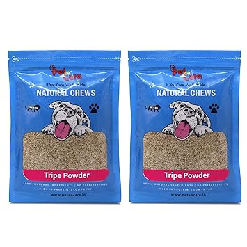 Peten Care Natural Protein Dried Tripe Powder (200 Grams) Export Quality, Brown (PCN12)
