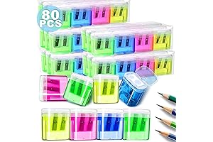 Shemira 80 Pack Pencil Sharpeners Bulk