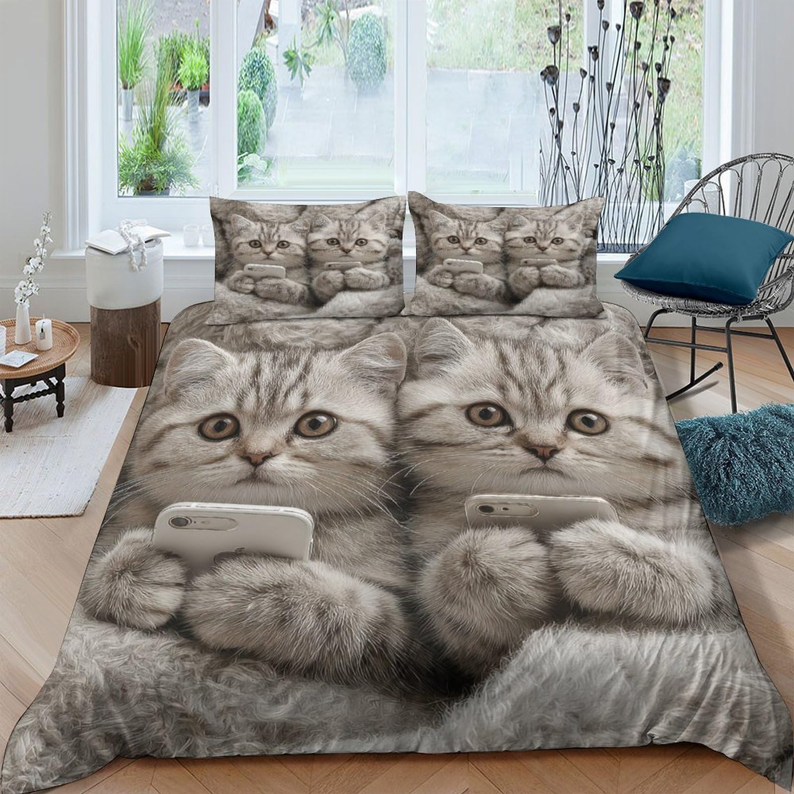 Ctjqhvkz Style-5 3D Printed Fitted Sheet Microfiber Bed Cover With Anti-Slip Design For Bedroom And Guest Room Protection, Easy To Wash And Maintain Single（135X200cm）