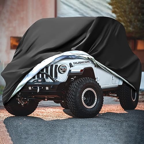 Miniatura 5 de Cubiertas de ATV impermeables al aire libre resistentes cubierta de 4 ruedas para parabrisas UTV cubierta para transporte  Cubierta de cuatro ruedas