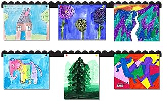 Scalloped Magnetic Art Display for Kids Artwork & Photos (Set of 2) – Ki...