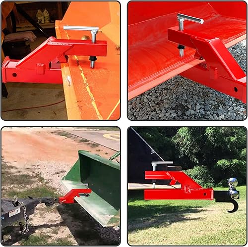 Miniatura 7 de Enganche de cubo para tractor, receptor de enganche de remolque con abrazadera de 2 pulgadas, adaptador de montaje de bola compatible con cubo Deere