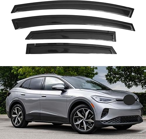 Miniatura 9 de IMMORTAL GROUP Visor de ventana compatible con Ford Focus Sedan y Hatchback 2012-2018, protector de lluvia, extraduradero, deflector de ventana de