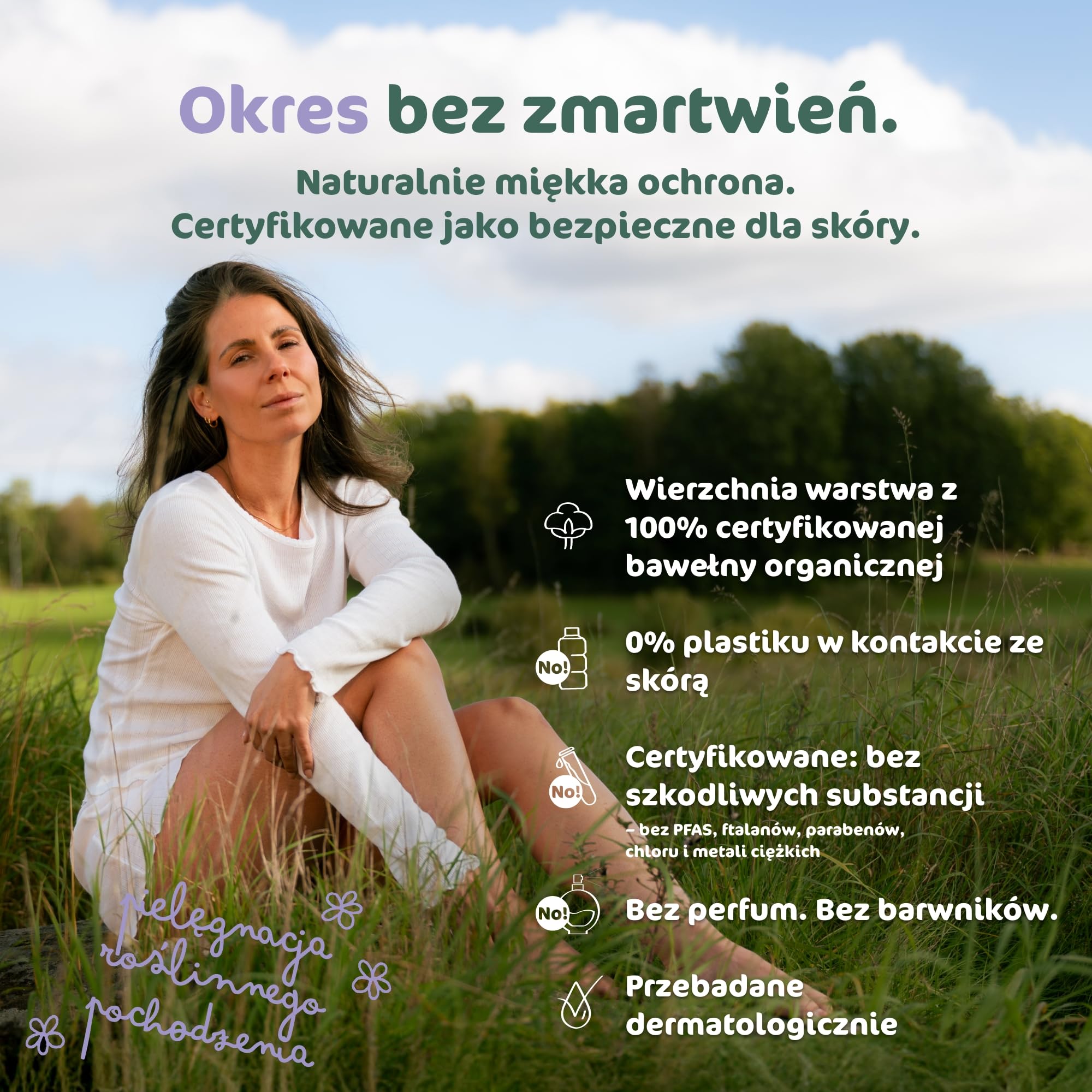 Naty Wkładki Higieniczne Large | 100% certyfikowanej bawełny organicznej w kontakcie ze skórą | Bezpieczne dla skóry | Bezzapachowe, 0% konwencjonalnego plastiku | Komfortowe & oddychające | 28 sztuki