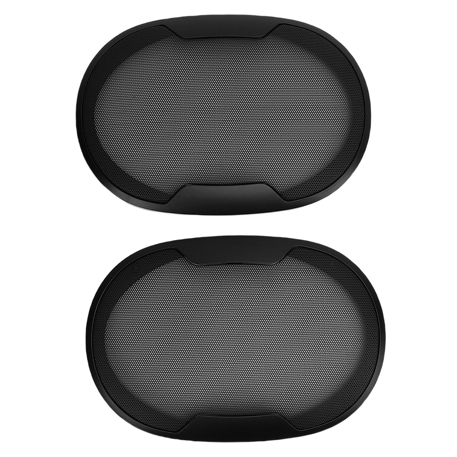 Copertura per altoparlante della portiera dell'auto, 2 pezzi, 25,3 x 17,5 cm, in acciaio laminato a freddo, in ABS, forma ovale, griglia protettiva, adatta per Home Theater fai da te