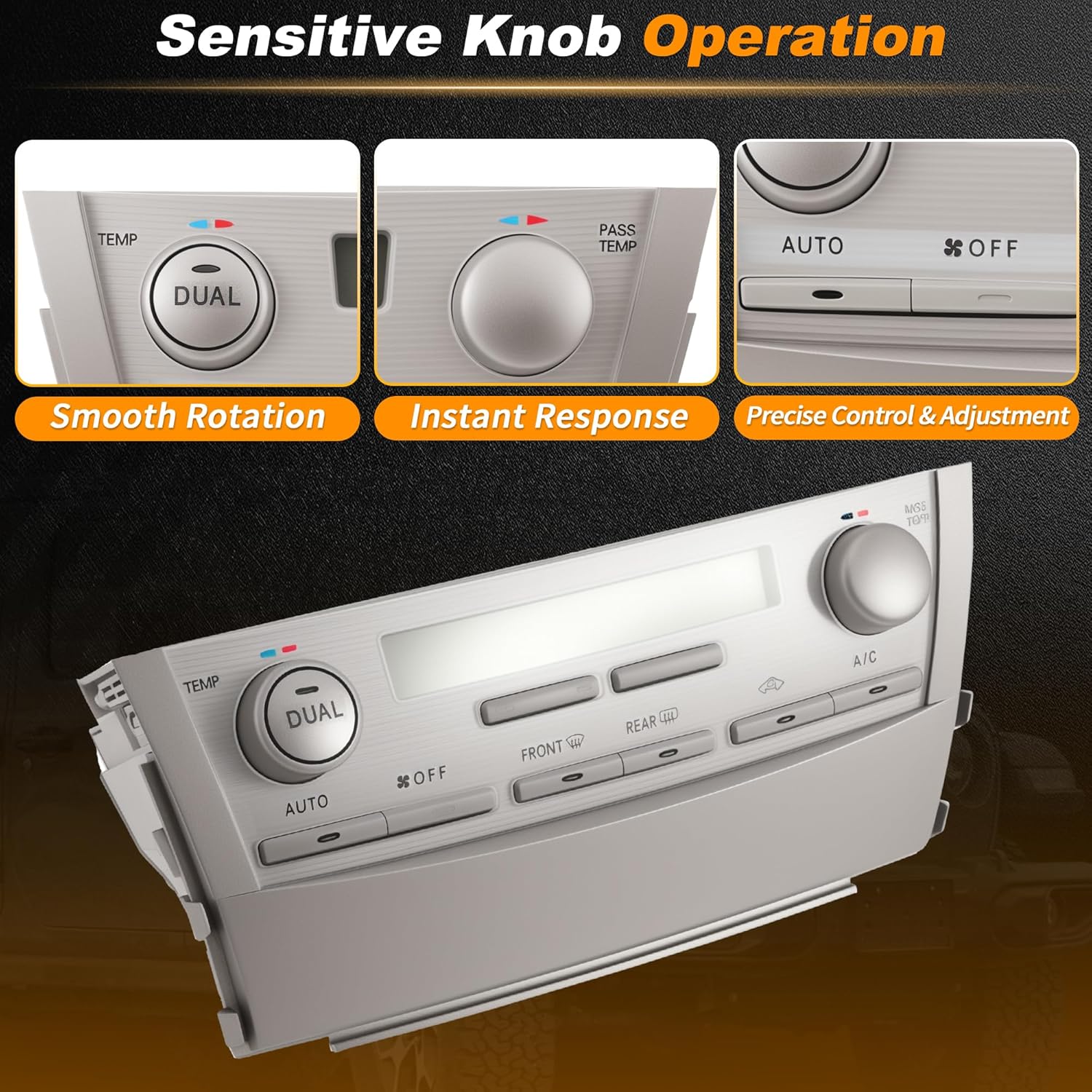 A/C Heater Climate Control Switch Module Panel for Toyota Camry 2010-2011 HVAC Climate Temp Unit No.5590006241/5590006330