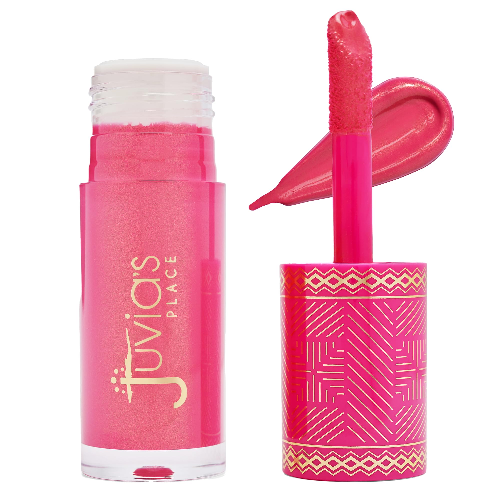 Juvia's Place Blushed Liquid Blush Lighter Pink Lady Glow - Liquid Blush for Cheeks with Luminous Glow, Long-Wearing, Buildable & Highly-Pigmented Makeup, Easy to Blend