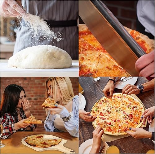 Miniatura 6 de Juego de piedras para pizza, piedra grande para pizza de 15 x 12 pulgadas para horno y parrilla, piedra de hornear duradera y segura, piedra de