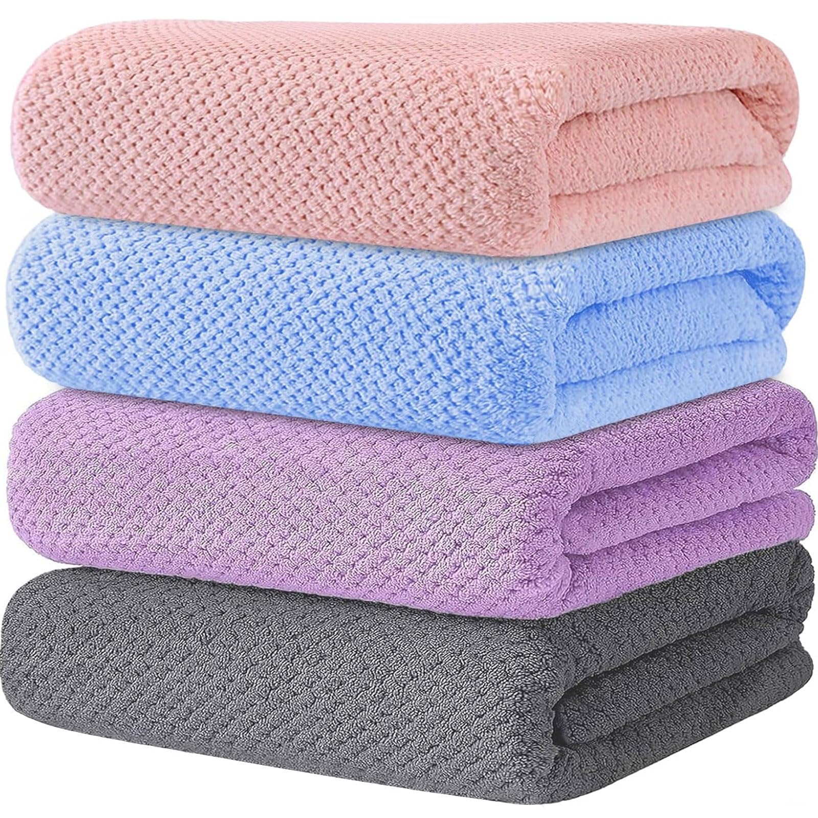 Wuwahold Waffle Bath Towel Set 4 Pack