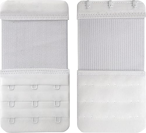 Miniatura 4 de LeonHien Extensor de brasier para mujer, 2 ganchos, 3 ganchos, 4 ganchos, elástico, suave y cómodo, extensión de correa de brasier