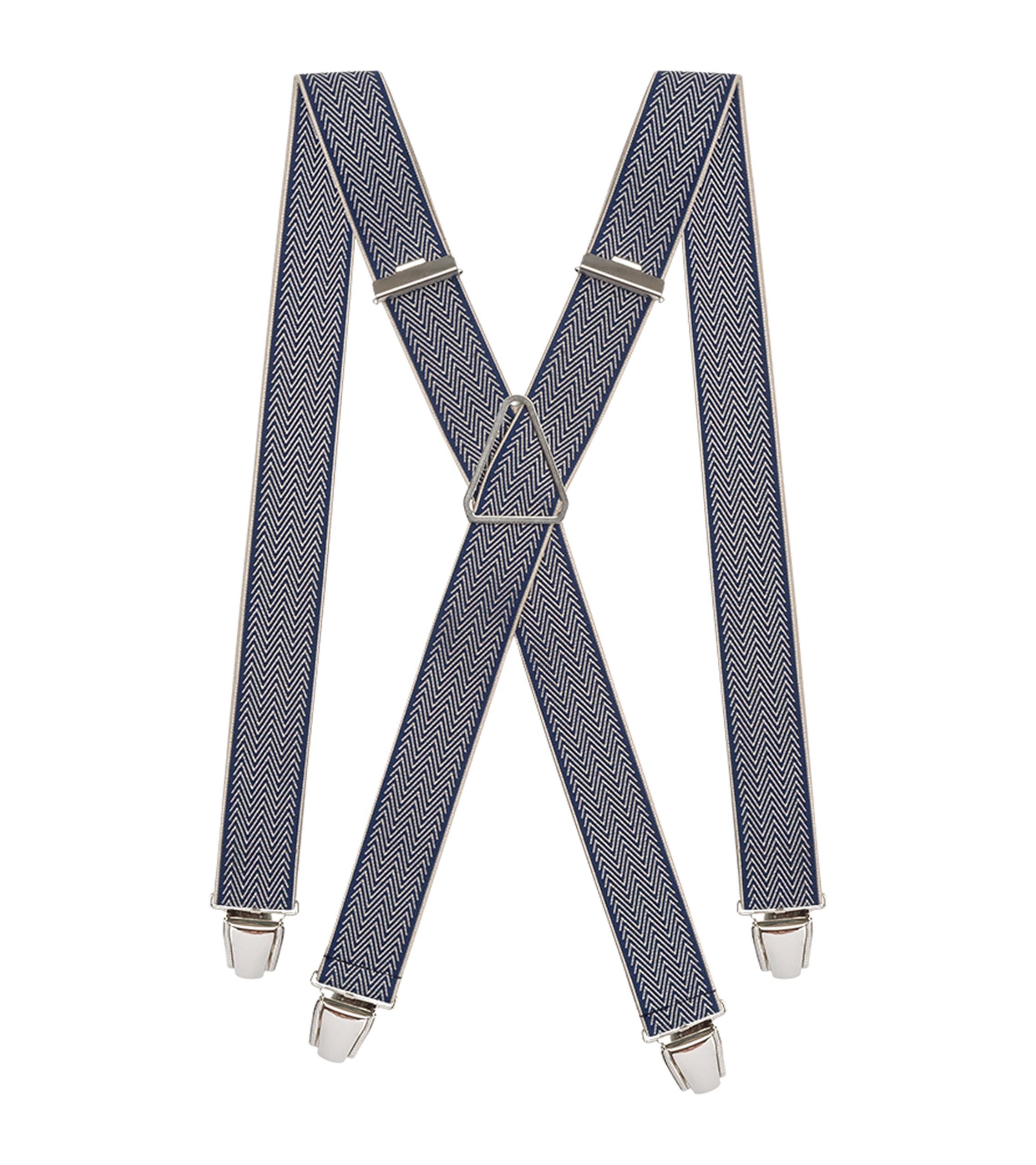 Pierrot Mens Braces Premium with Very Strong Clips - One Size Adjustable and Elastic Braces, Reinforced Elastic Band - Wide Heavy Duty Suspenders for Men Trousers