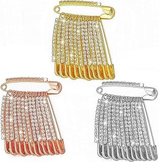 KASTWAVE 36 Rhinestone Sari Safety Pins