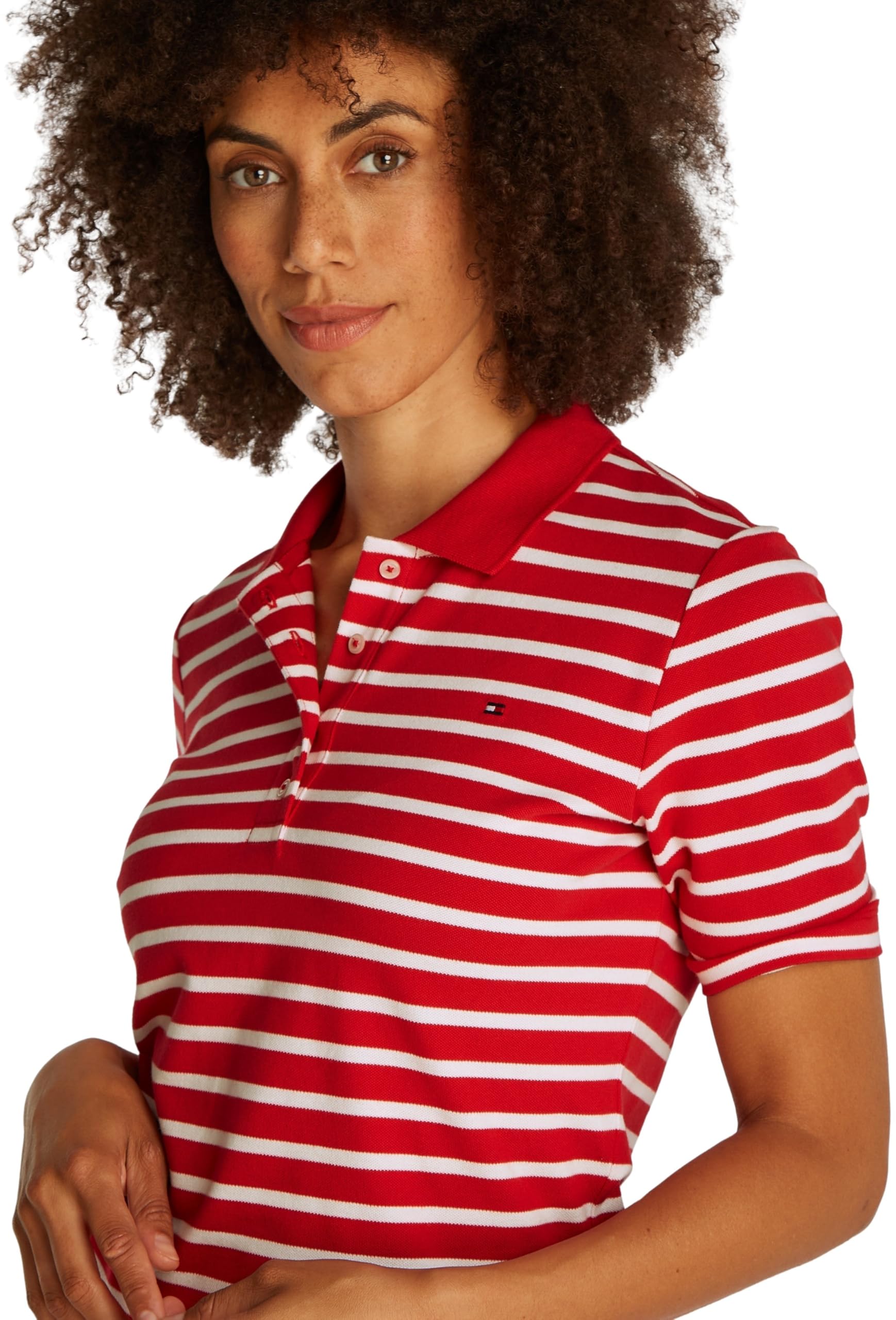 Tommy Hilfiger Damen Poloshirt Kurzarm Regular Fit – Bild 2