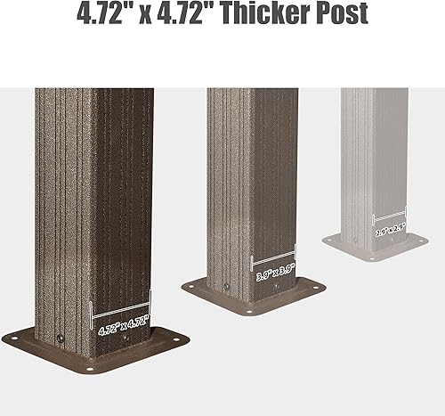 Miniatura 3 de 12' x 16' Hardtop Gazebo Outdoor Aluminum Gazebos Grill with Galvanized Steel Double Canopy for Patios Deck Backyard,Curtains&Netting by domi Marco