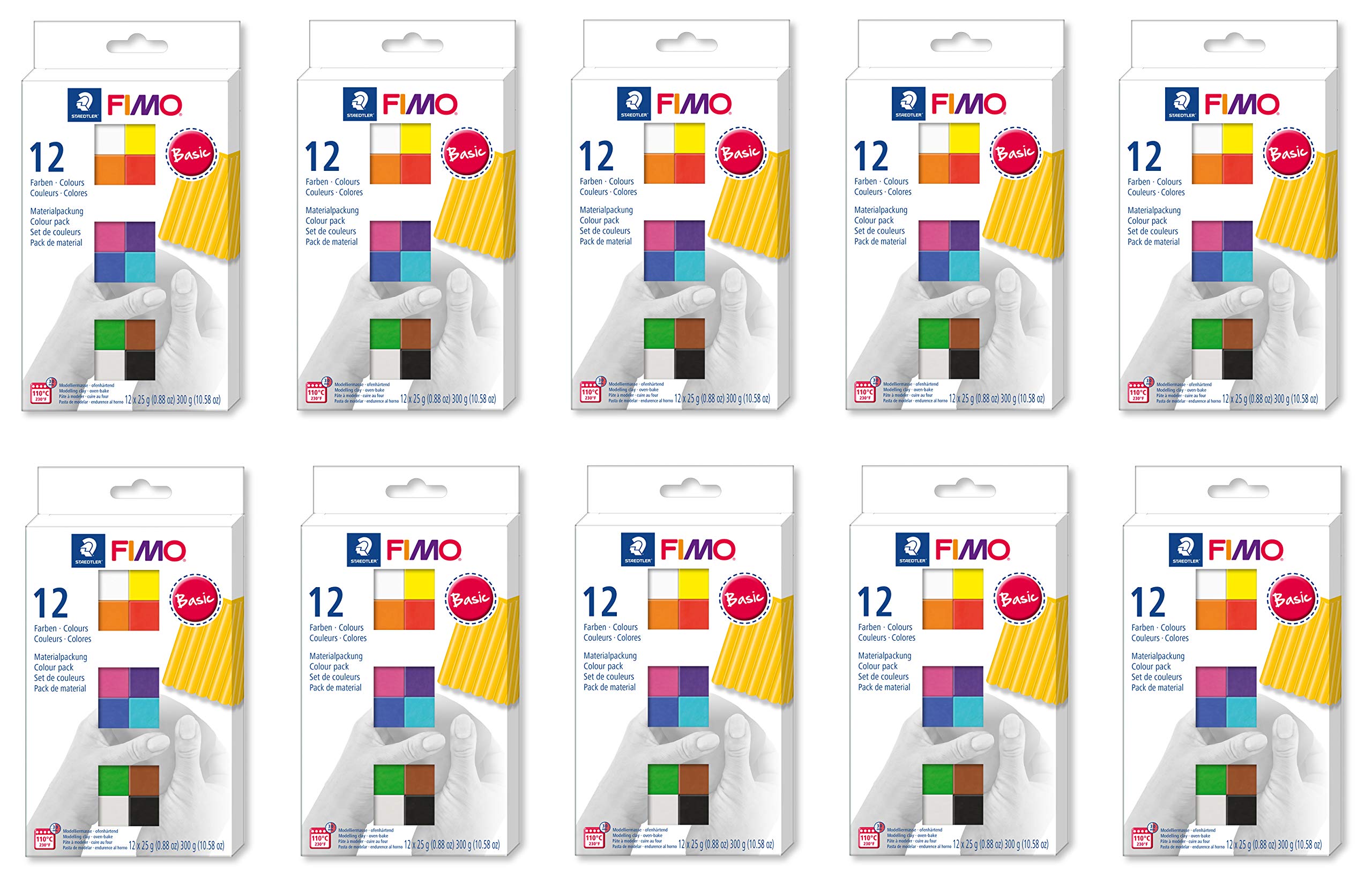 Staedtler Fimo Soft Colour Pack (12 Farben | 10er Pack)