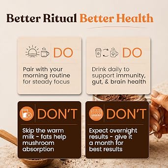 Inner Elevate Mushroom Hot Chocolate Superfood - Ceremonial Cacao with 5 Mushrooms (Lion's Mane, Cordyceps, Chaga, Reishi, Turkey Tail) - Great as a Coffee Alternative, Hot Chocolate, or Smoothie (30 Servings)