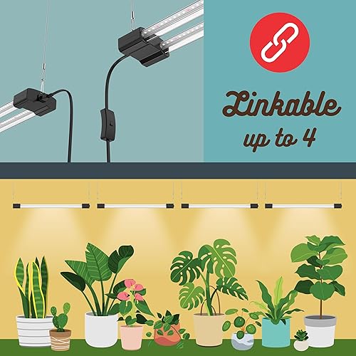 Miniatura 5 de Luz LED de cultivo de plantas de terrario suculenta de 4 pies, luz diurna de espectro completo enlazable con iluminación de interior LightTech