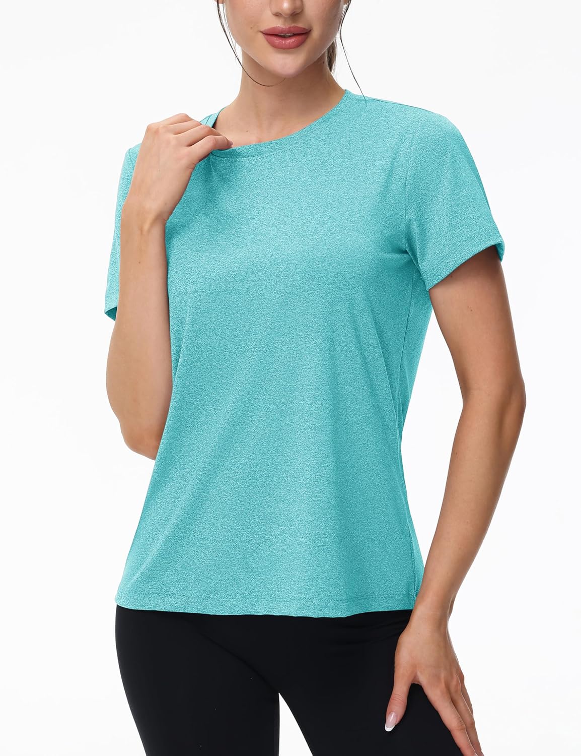 MAGCOMSEN Women's Tops Short Sleeve Workout Shirts UPF 50+ Quick Dry Athletic Running Swim Rash Guard - Image 2