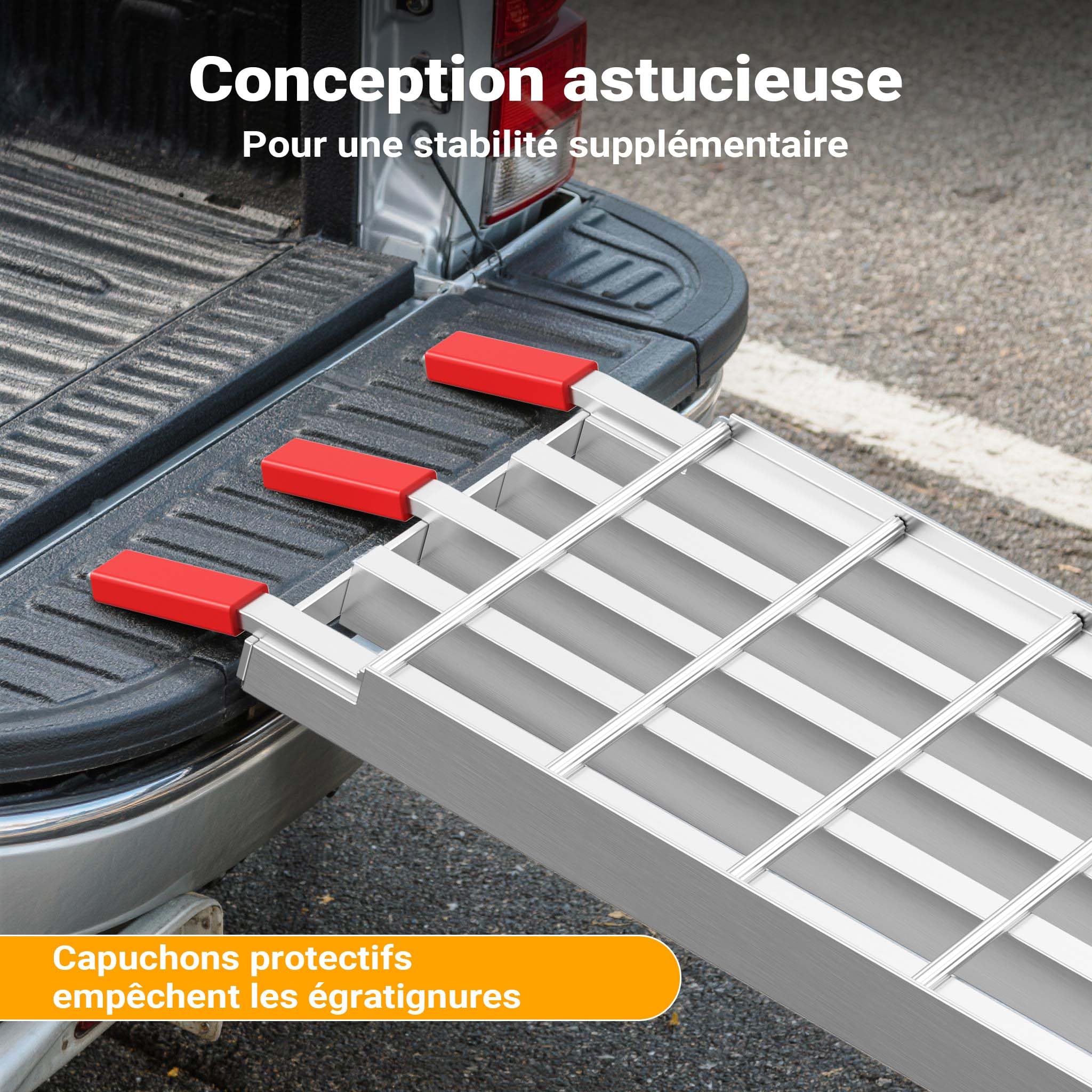 Wiltec Access Ramp 3-way Folding 172cm 340kg Ramp Aluminium Access Rail Garage Equipment 47581063 - View #2