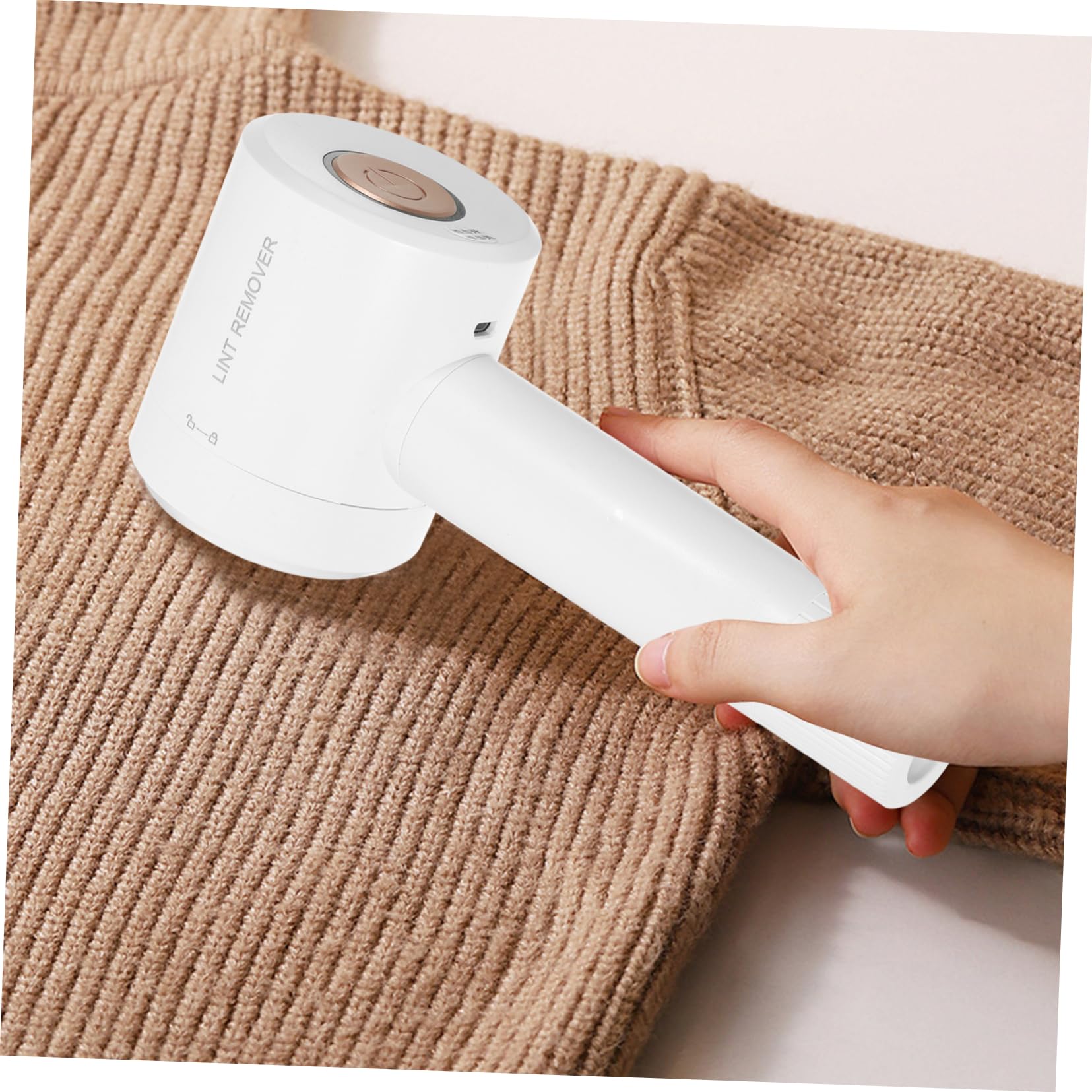SHERCHPRY Rasoio per Pelucchi Elettrico Ricaricabile Strumento per Rimuovere Pelucchi dagli Abiti Rimuove Palle di Pelo Compatto e Durevole Design Bianco Elegante
