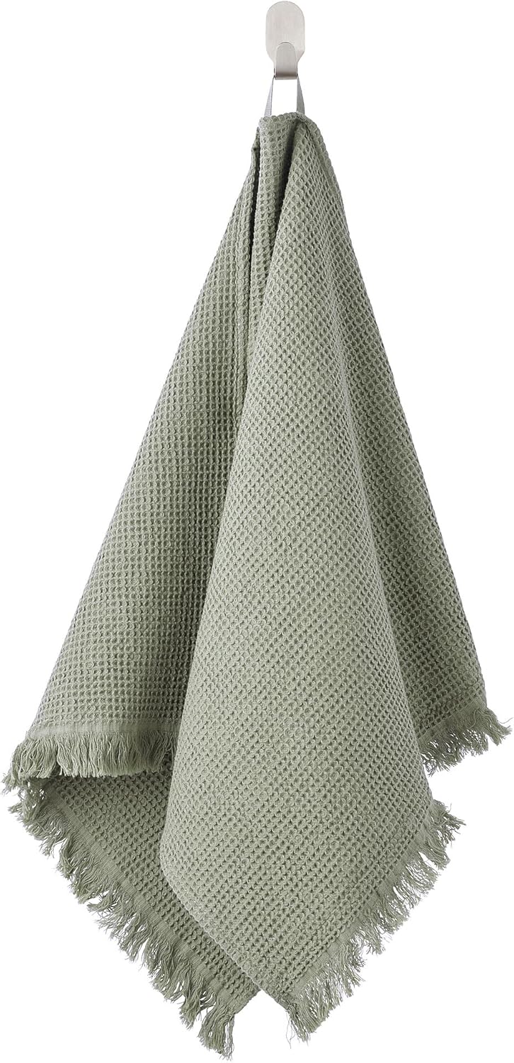 VALLASÅN Hand towel, light green, 50x100 cm