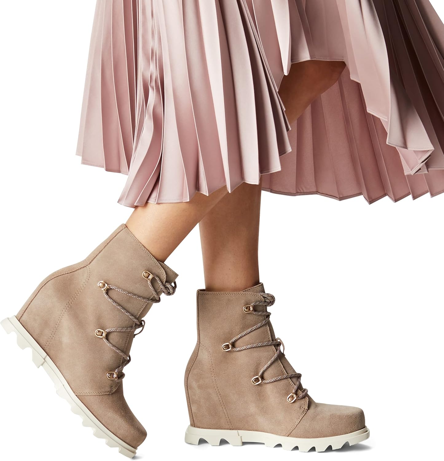 Sorel Women's Joan of Arctic Wedge III Lace Boot — Waterproof Suede Wedge Boots - Image 6