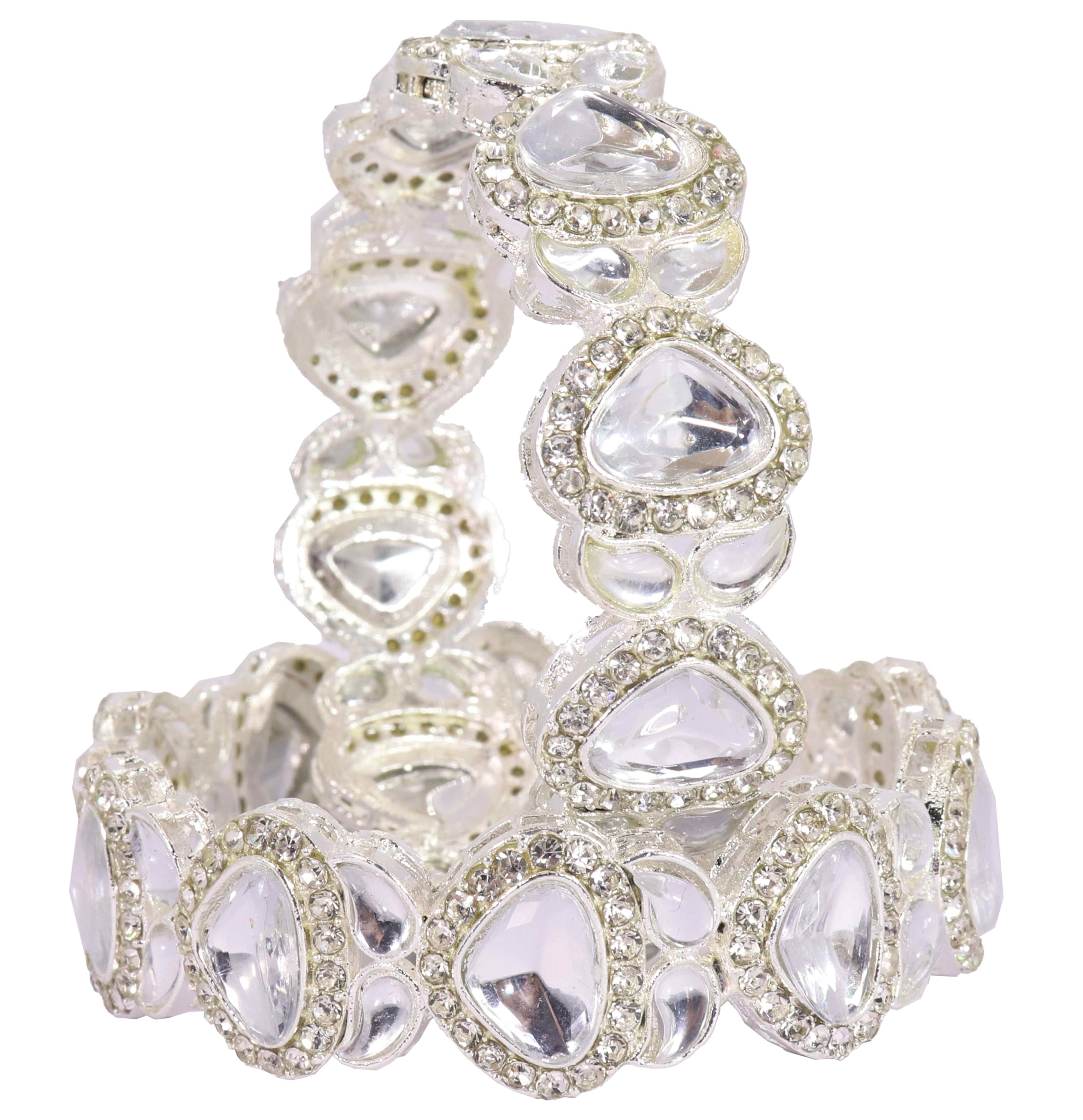 See full amazon price history chart for NMII Premium Alloy Metal with American Diamond Studded Bangles Set For Women & Girls | Kangan For Women | Kundan Jewellery | Chudi Kada | Diamond Kada | Stone Kada-(NAB81-Silver-2.8) NMII Premium Alloy Metal with American Diamond Studded Bangles Set For Women & Girls | Kangan For Women | Kundan Jewellery | Chudi Kada | Diamond Kada | Stone Kada-(NAB81-Silver-2.8) (B0D382WBPL) Amazon Price History, Amazon Price Tracker