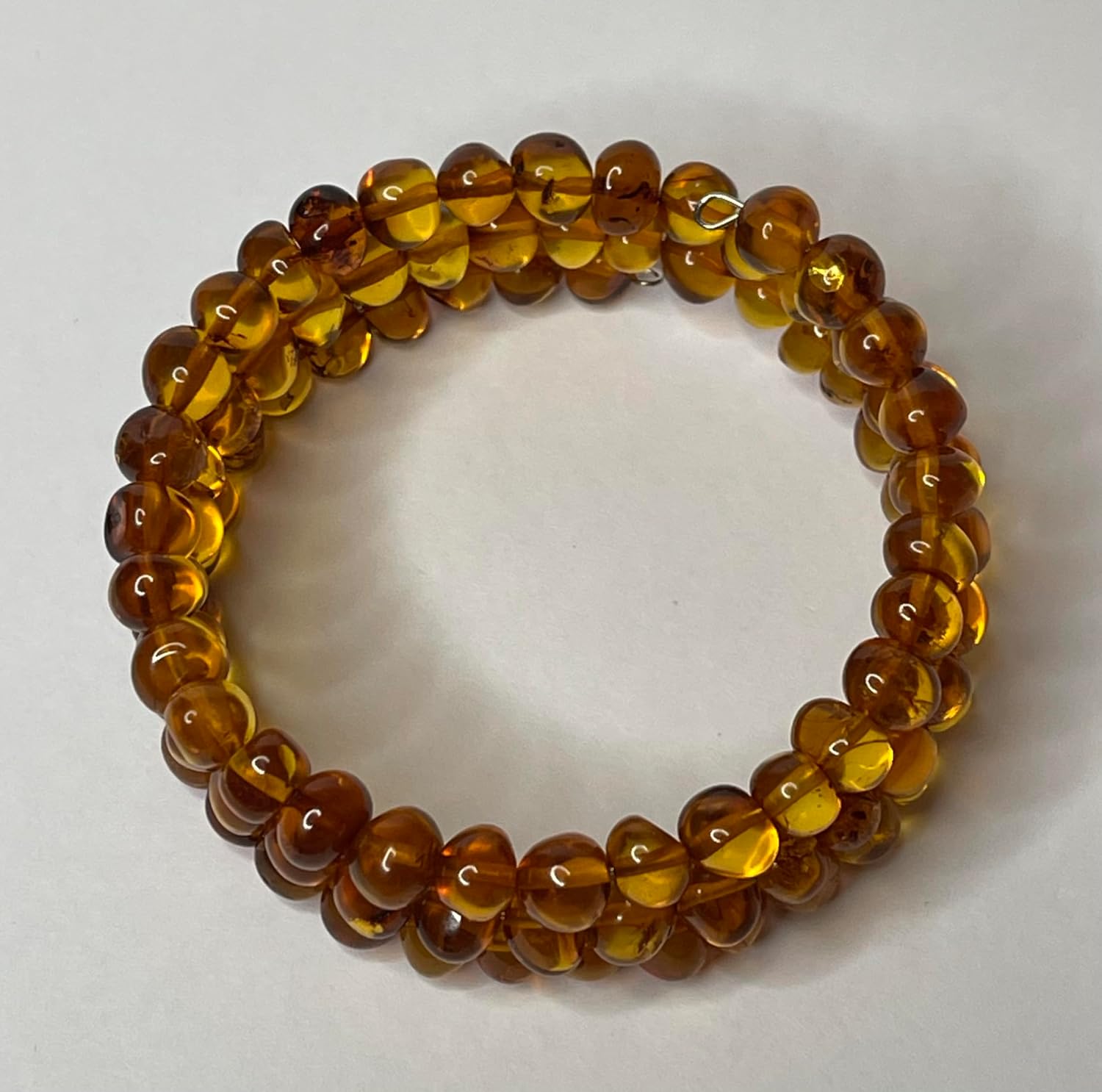 Natural Baltic Amber Women's Bracelet. Natural Amber Bracelet for Adults.Handmade Amber Beads Bracelet.