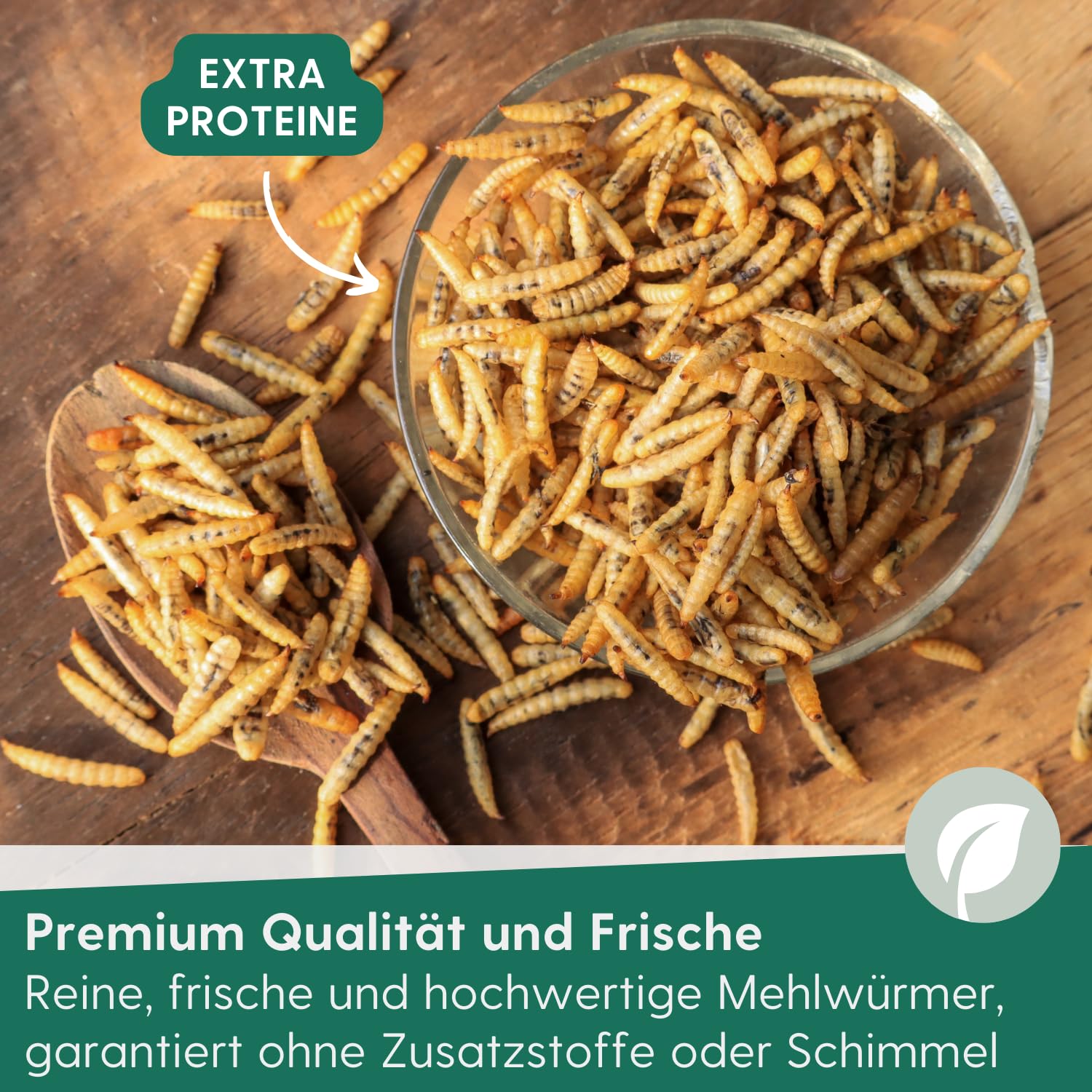 Agrarzone Camole della farina essiccate 1 kg - Snack premium, naturale e ricco di proteine - Per uccelli, pesci, roditori, ricci e rettili - Confezionate a mano con cura in Austria