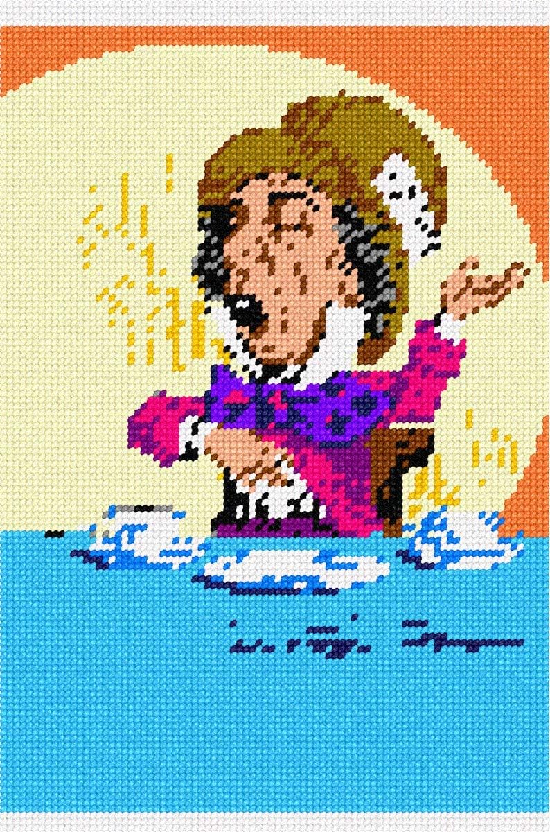 Pepita Needlepoint kit: Alice in Wonderland Mad Hatter, 7" x 10"