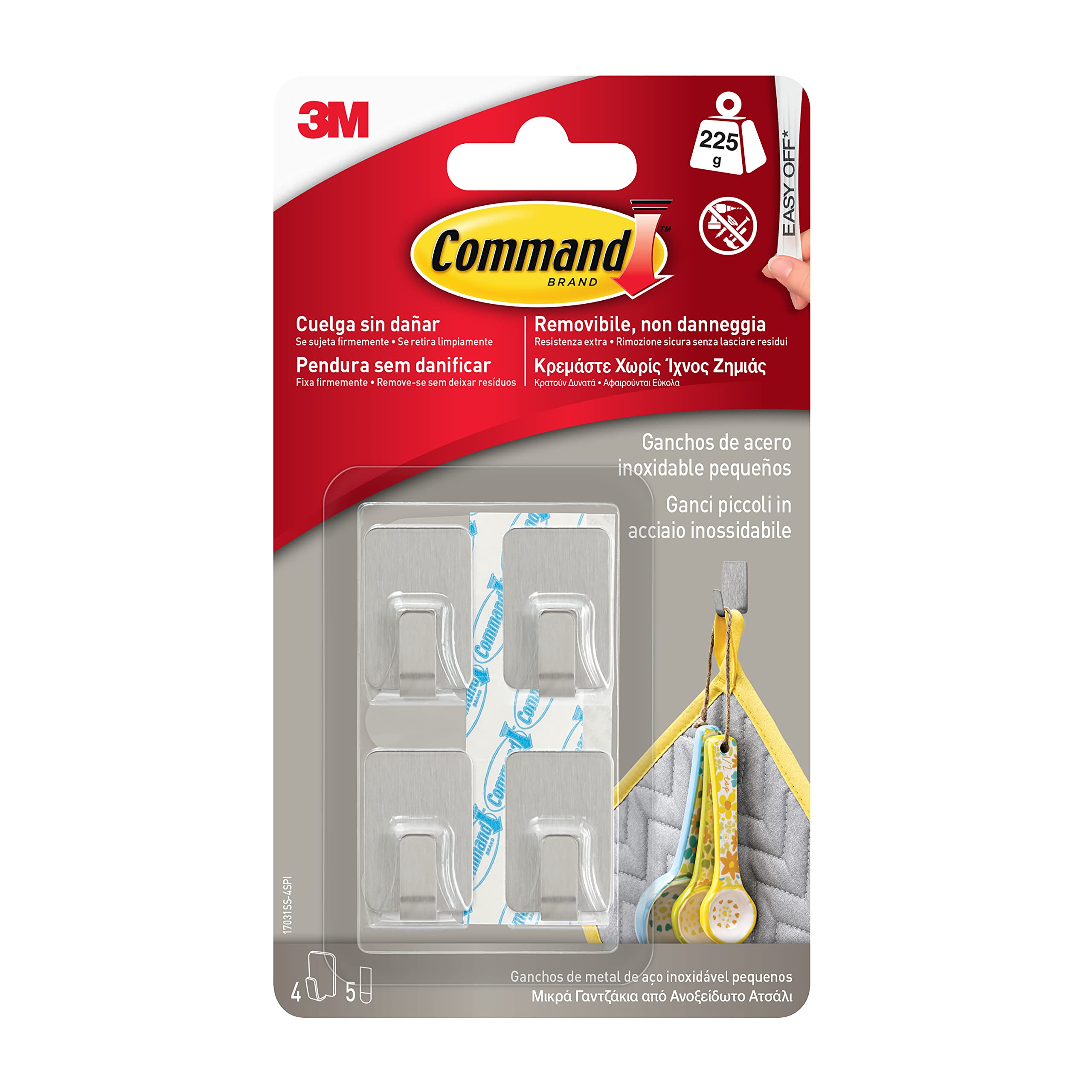 Command 17031SS Gancio in Acciaio Inossidabile Argento
