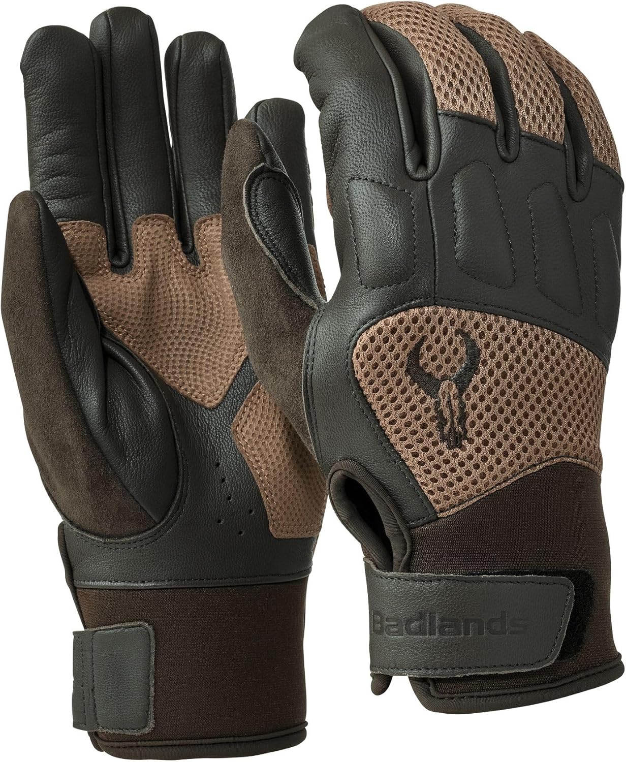 Badlands Leather Shooting Gloves - Durable Hand Protection for Hunters & Shooters Needing Grip During Long Range Sessions