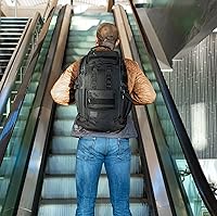 Vista 9 de SERIOUS STEEL FITNESS Tactical Backpack and Gym Bag 1000D Nylon Black