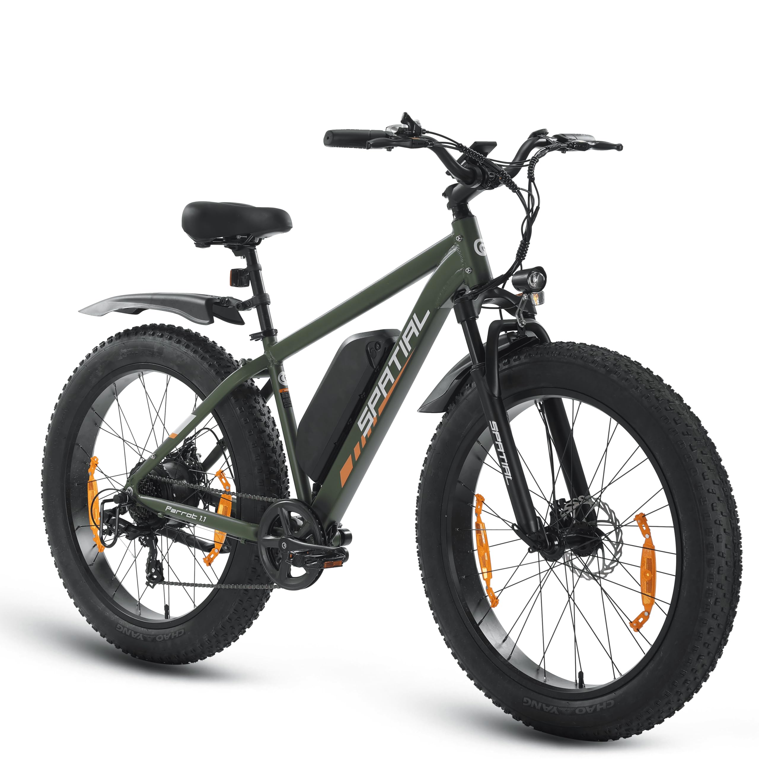 SPATIAL Bicicletta Elettrica, Mountain Bike Elettrica da 26" con Pneumatici Fat 4.0 e Batteria da 48V 13Ah 624Wh, Autonomia fino a 70Miglia, Motore da 250W 80Nm Con Funzione NFC