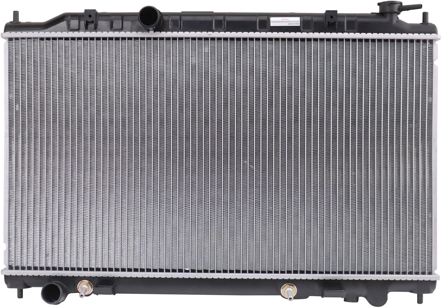 Radiator Assembly Aluminum Core 1 Row Down Flow Compatible with 2002-2006 Nissan Altima L4 2.5L Automatic Transmission NI3010188 CU2414