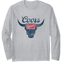 Coors Brewing Company Coors Banquet Distressed Chest Logo Long Sleeve T-Shirt