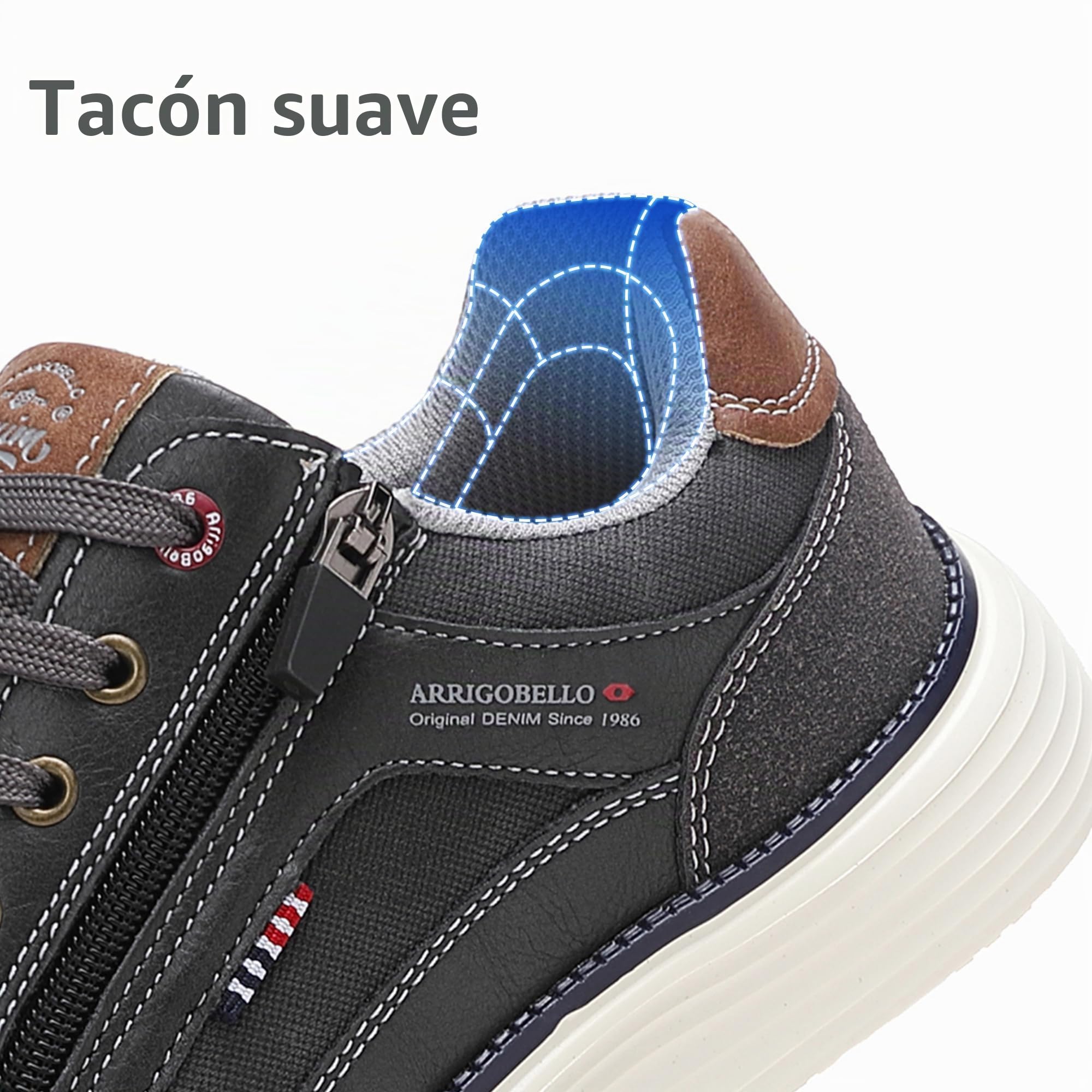 ARRIGO BELLO Zapatillas Hombre Zapatos Casual Deportivas Caminar Vestir Gimnasio Moda Cómodo Sneakers Talla 41-46