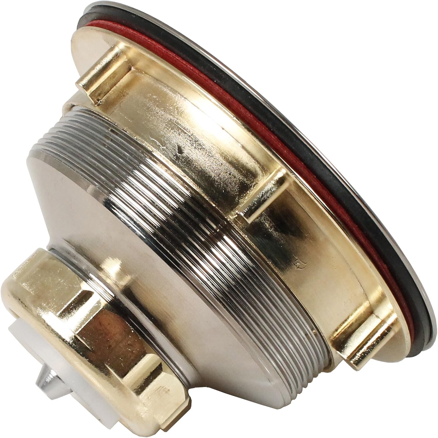 Keeney K1439SS Deep Thread Cast Brass Sink Power Ball Basket, Complete Kitchen Strainer 3.5", Stainless Steel