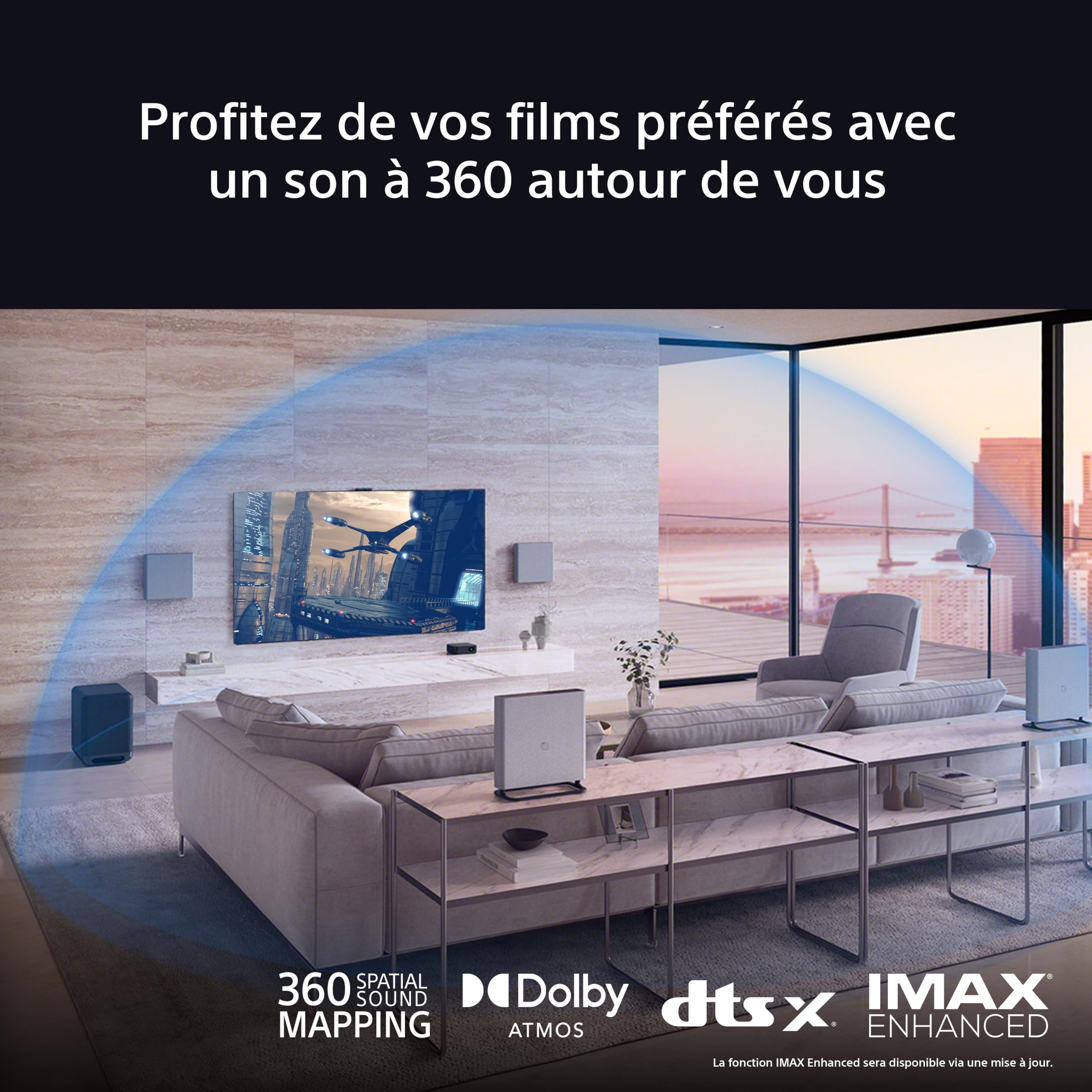 Sony BRAVIA Theatre Quad – Système Son TV Dolby Atmos®, 16 Haut-parleurs, Wi-FI®, Bluetooth®, 360 Spatial Sound Mapping, Modèle 2024