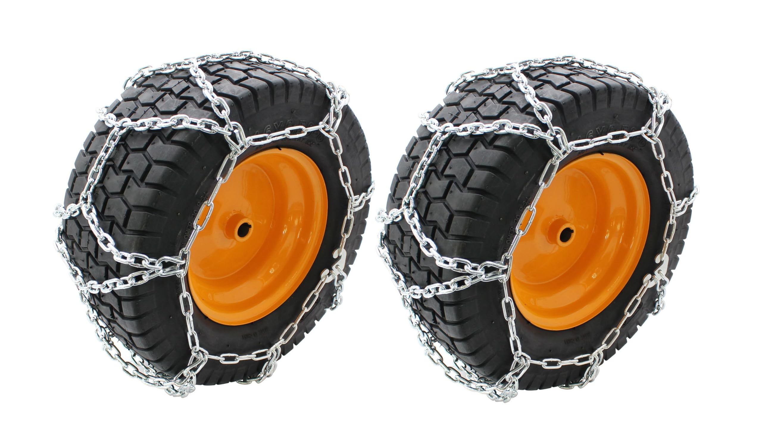 SECURA 2x Schneekette im SET - Kompatibel mit Rasentraktoren & Aufsitzmäher, 20x10.00-8 - langlebig, hochwertig & einfach zu montieren