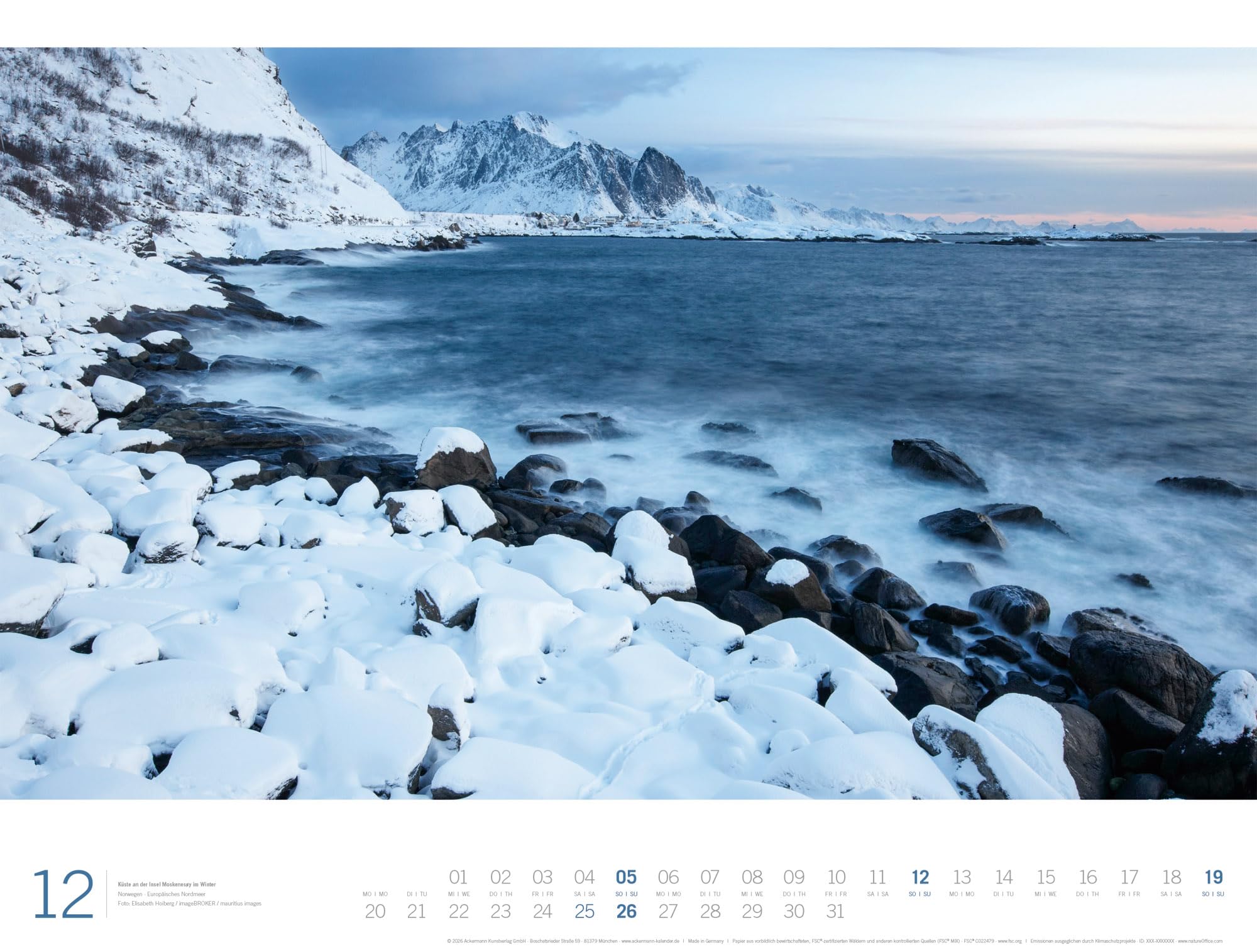 Meer Gallery Kalender 2027 | Außergewöhnlicher Meeres-Kalender im großen Querformat (66x50 cm) | Küste und Strand im Großformat