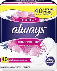 Protetor Diário Always Com Perfume - 40 unidades
