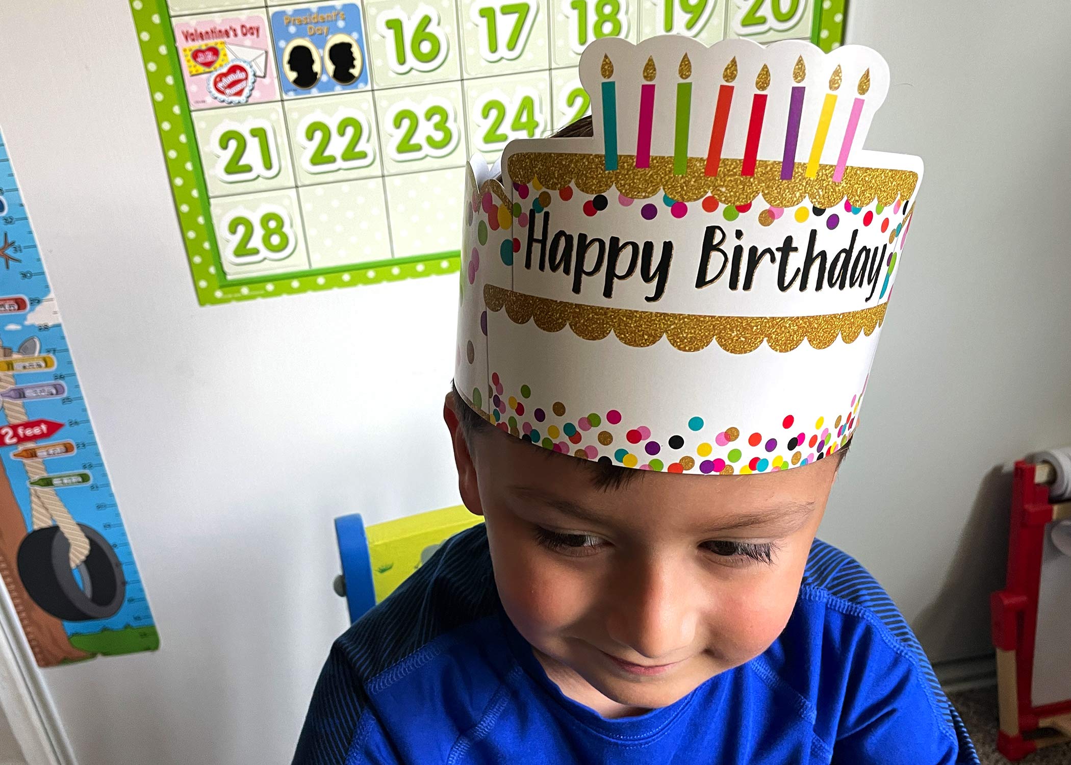 Teacher Created Resources® Confetti Happy Birthday Crowns, Pack of 30